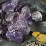 Amethyst Rough Stones Chunks - 1 lb Bag - Raw Chunks Rough Stone (TS-161)