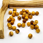 Palo Santo Beads - Drilled Round Wooden 8mm Beads - Pack of 25, 50, 75, or 100 beads -