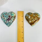 Amazonite Polished Crystal Heart YOU CHOOSE