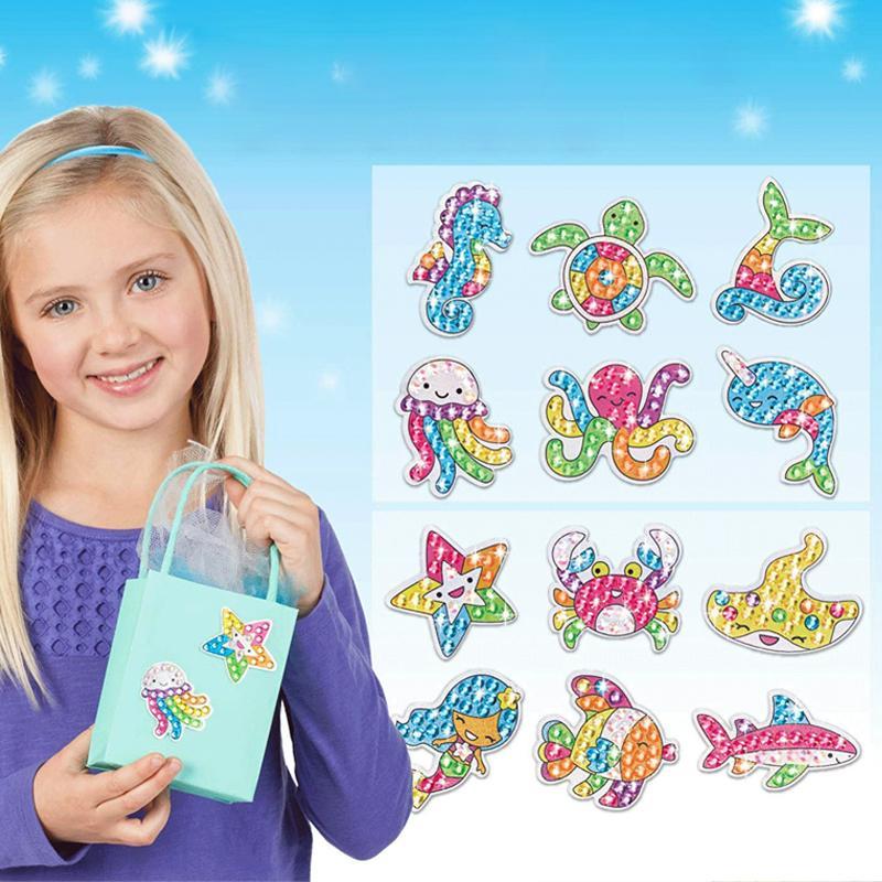 Big Gem Diamond Painting Stickers for Kids