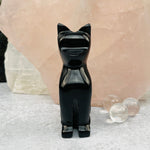 Black Onyx Cat- Polished Stone Kitty - Halloween (LBS0-S2-B3)