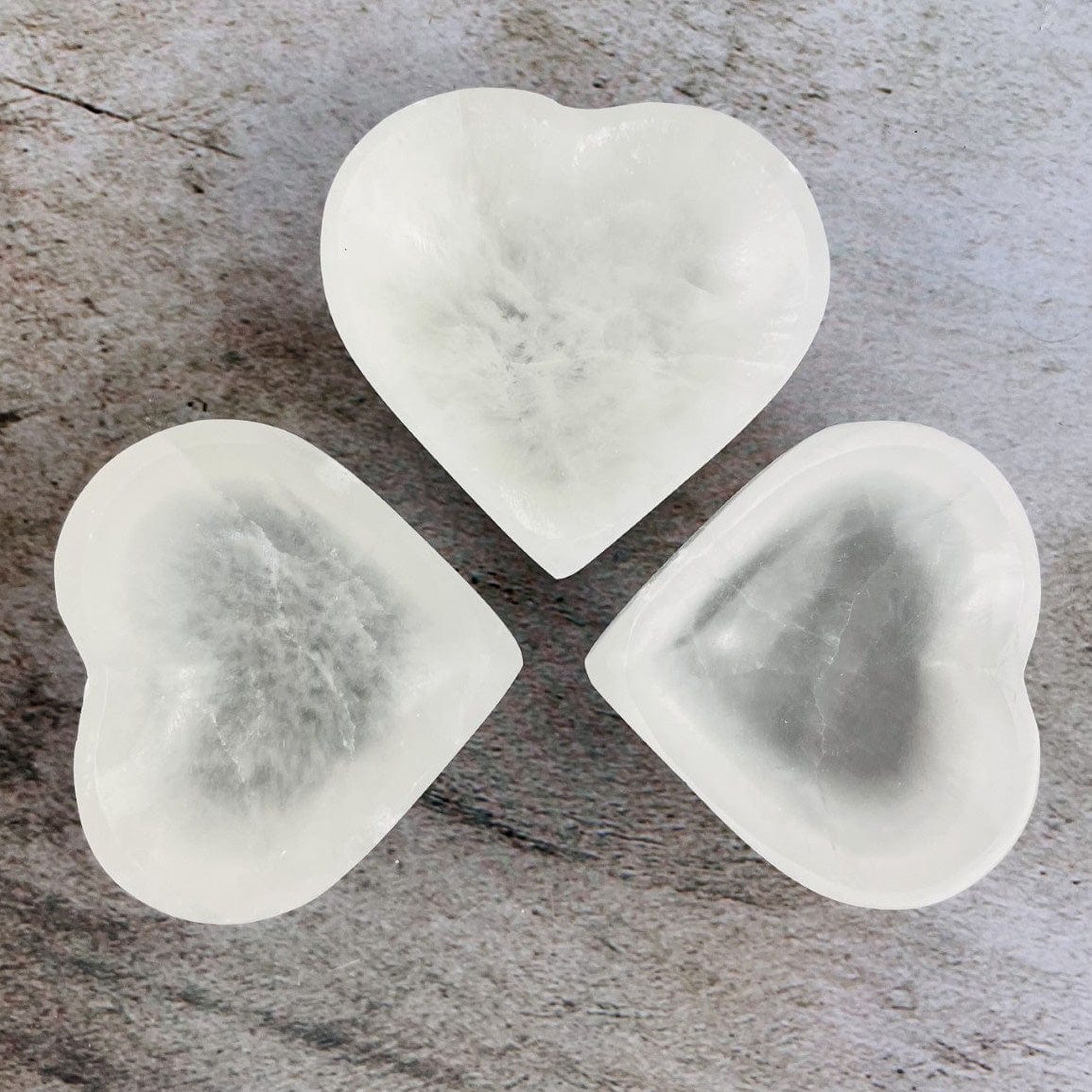 Selenite Heart Bowl - Charging Station