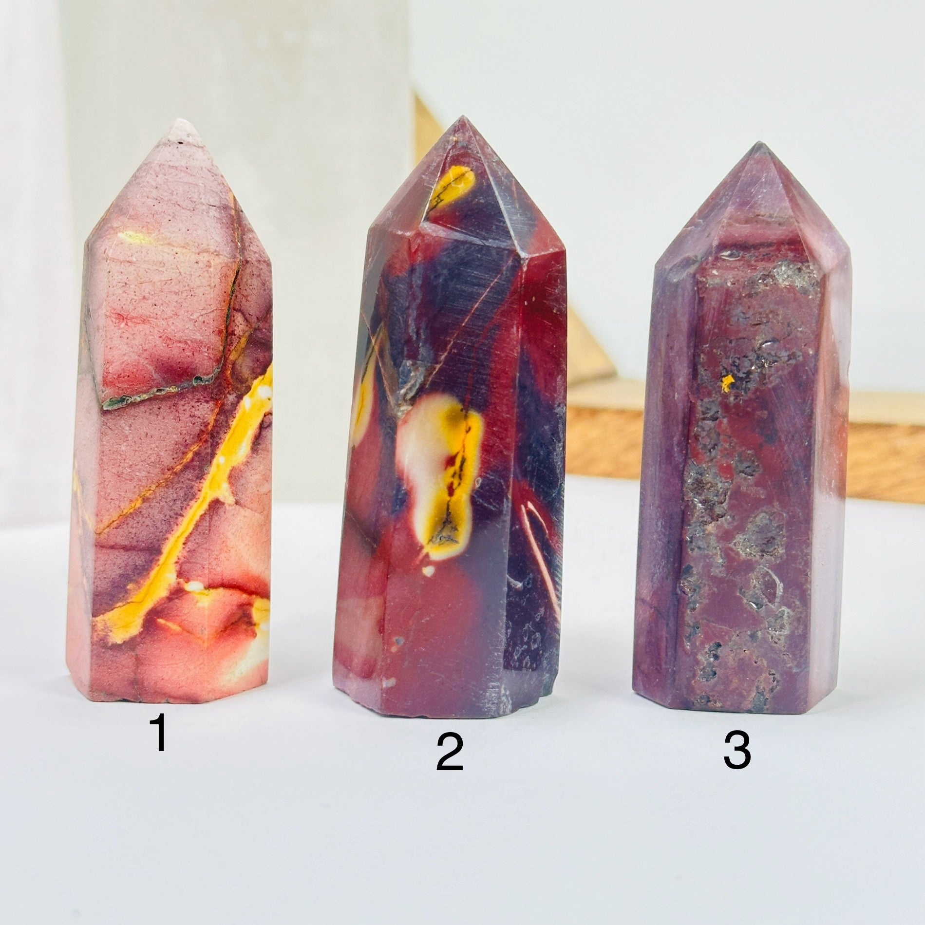 Mookaite Polished Crystal Point AS IS YOU CHOOSE #3