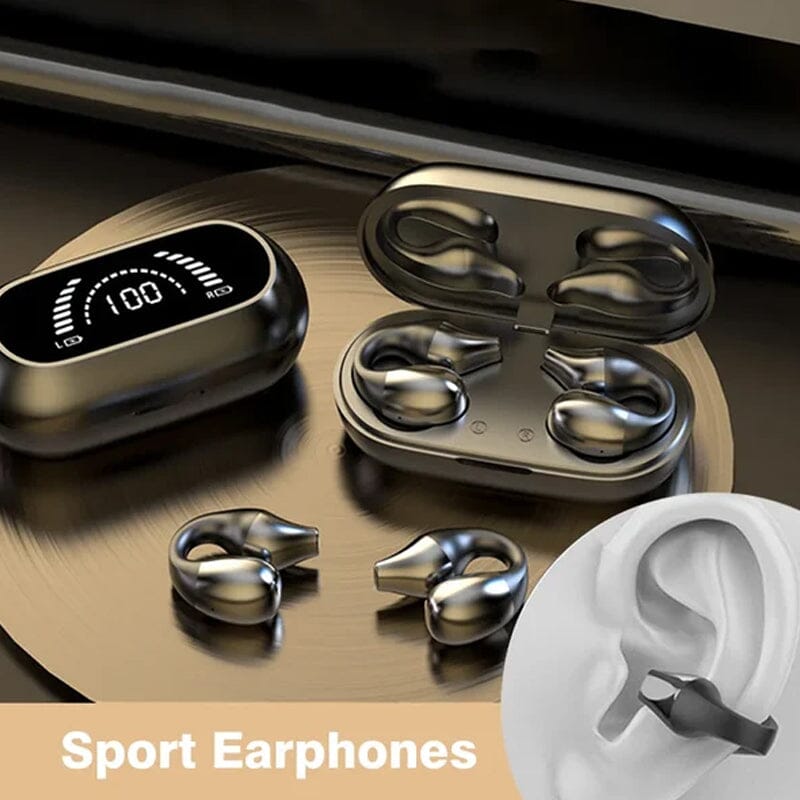 Wireless ear clip bluetooth headset