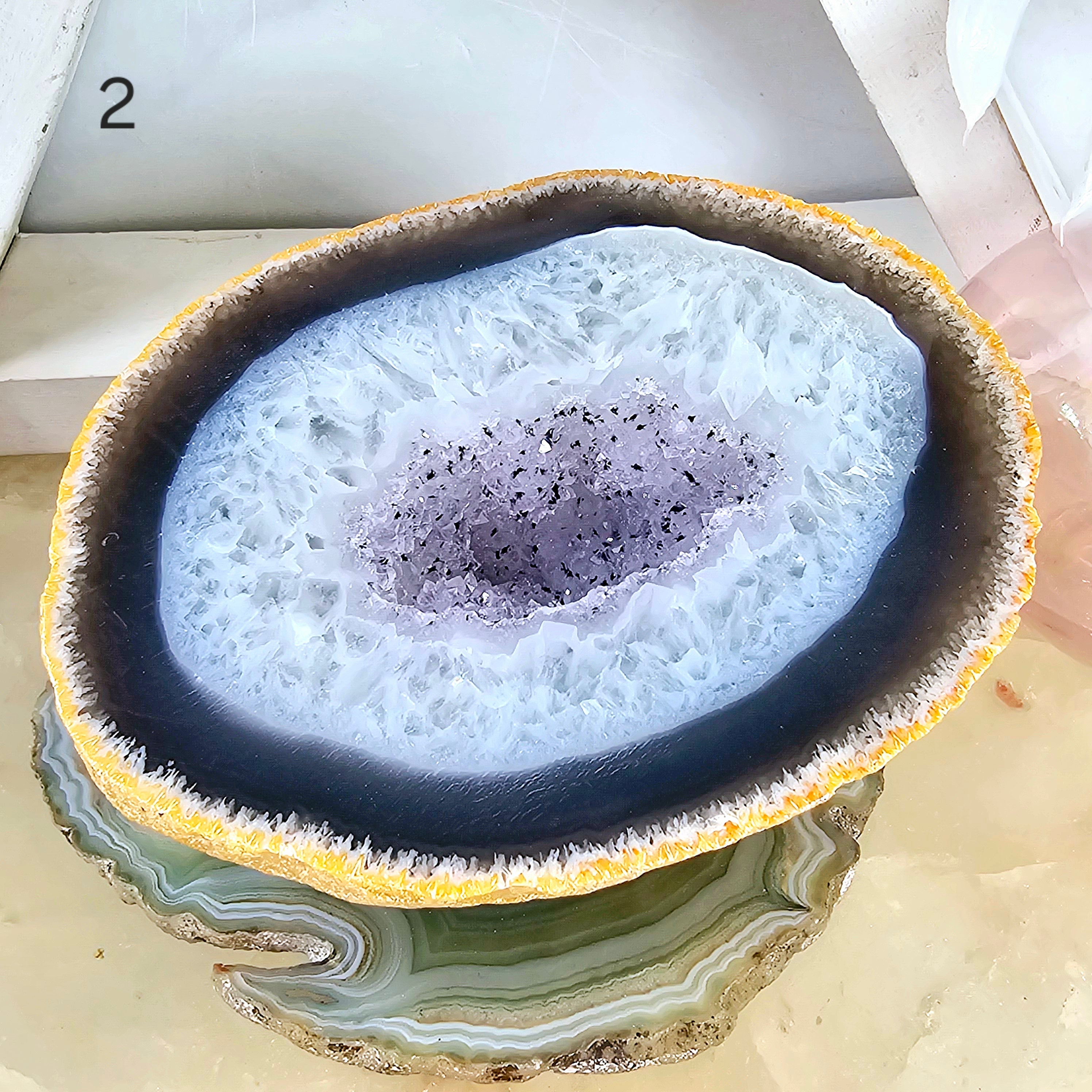 Agate Geode Half - Large Natural Crystal Geode - You Choose #1