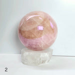 Angel Aura Rose Quartz Large Crystal Sphere - You Choose