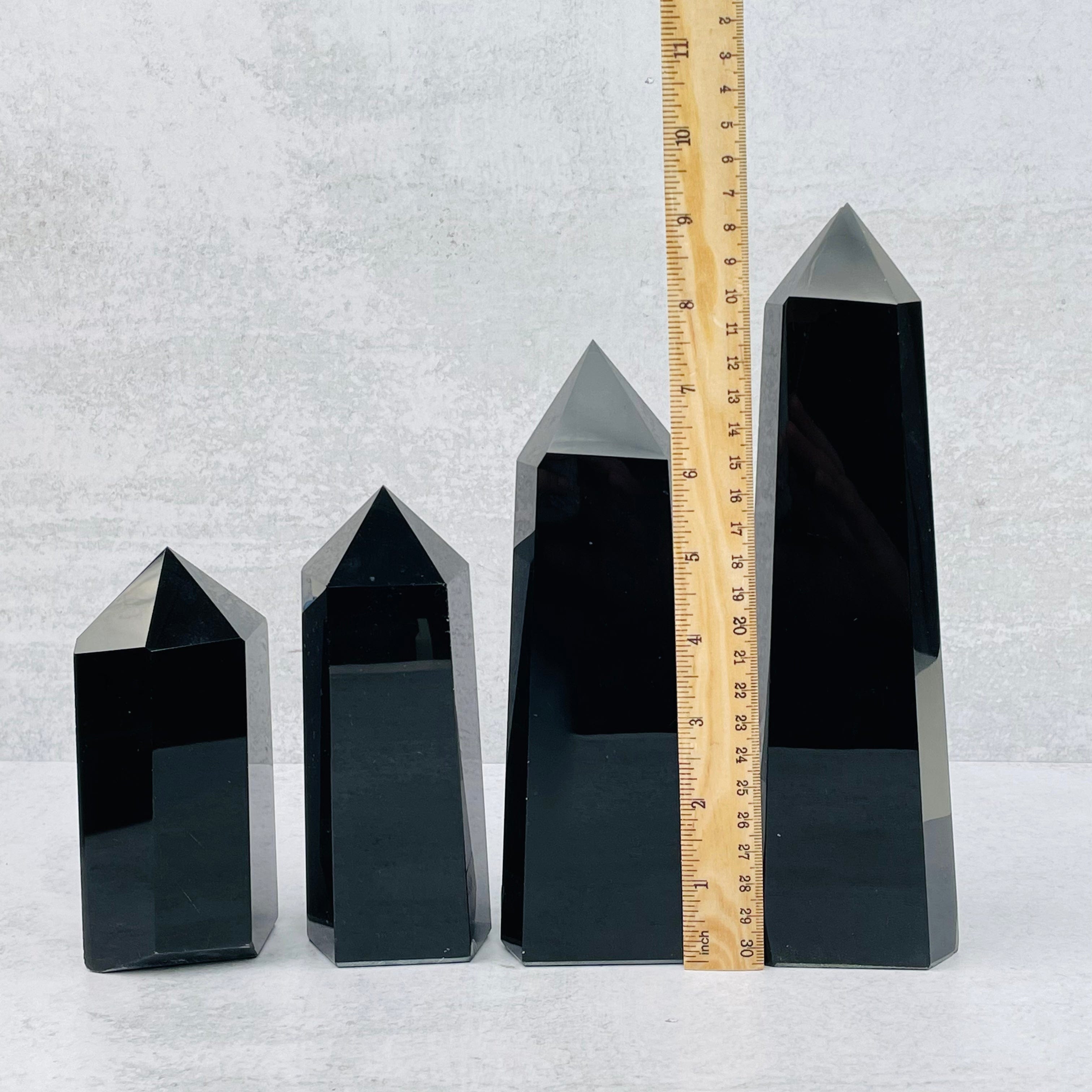 Black Obsidian Polished Points - By Weight