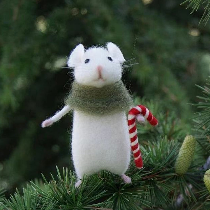 Cute Felt Mouse Ornament