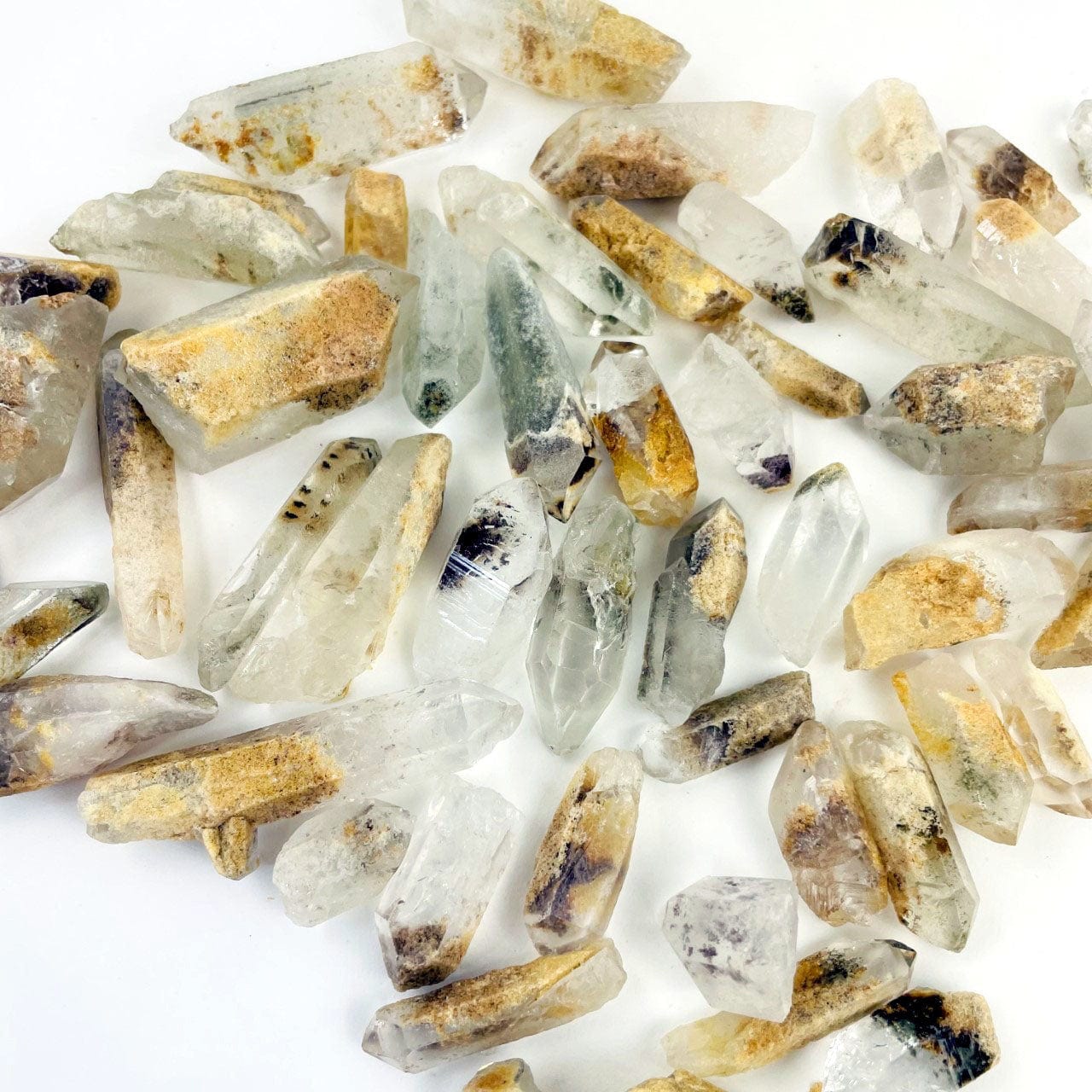 Rough Crystal Quartz Points with Chloride - 1/2 lb bag