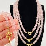 Rose Quartz Candy Necklace