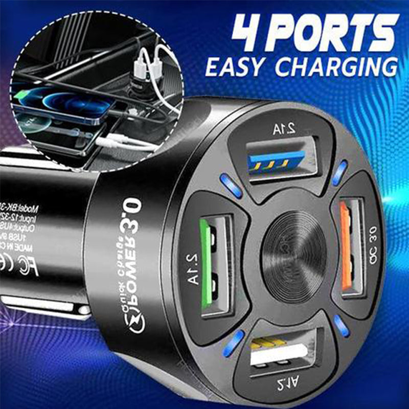 4-IN-1 Fast Charging Port for Car