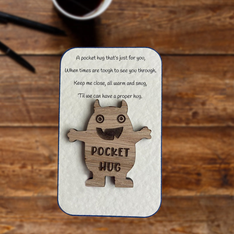 Pocket Hug Wooden Token