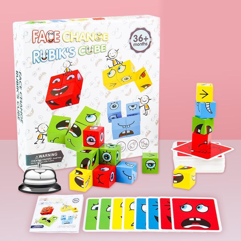 Fun Changing Face Magic Cube Building Blocks