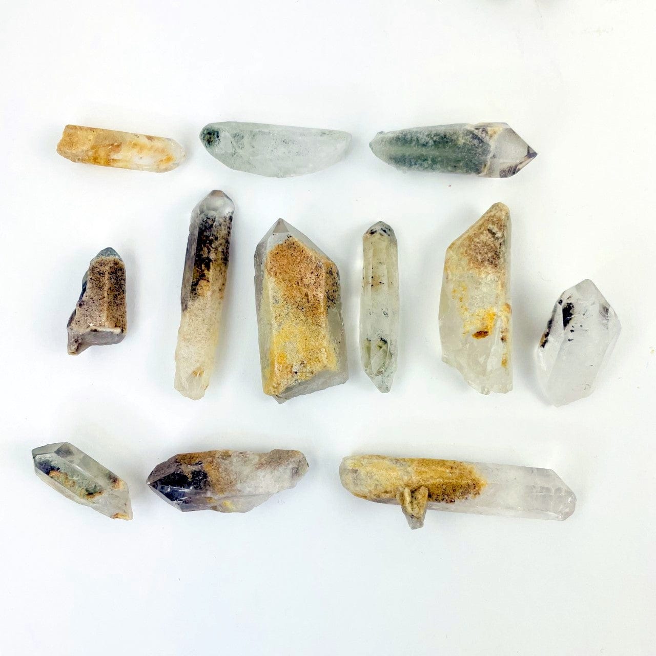 Rough Crystal Quartz Points with Chloride - 1/2 lb bag