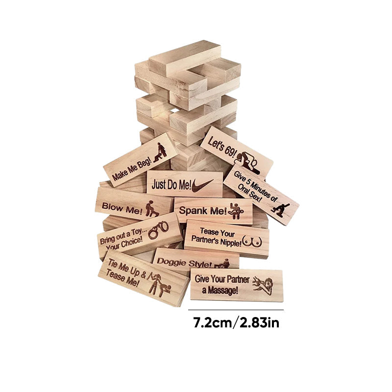 Super Naughty Block Tower Jenga Game