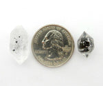 5 Tiny Tibetan Crystal Quartz Double Terminated Points (RK37B1-02)