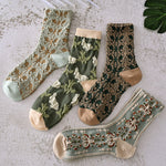 Women's Floral Cotton Socks