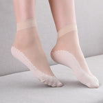 Silky Anti-Slip Cotton Socks（5 Pairs）