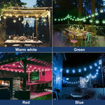 Solar Powered LED Outdoor String Lights