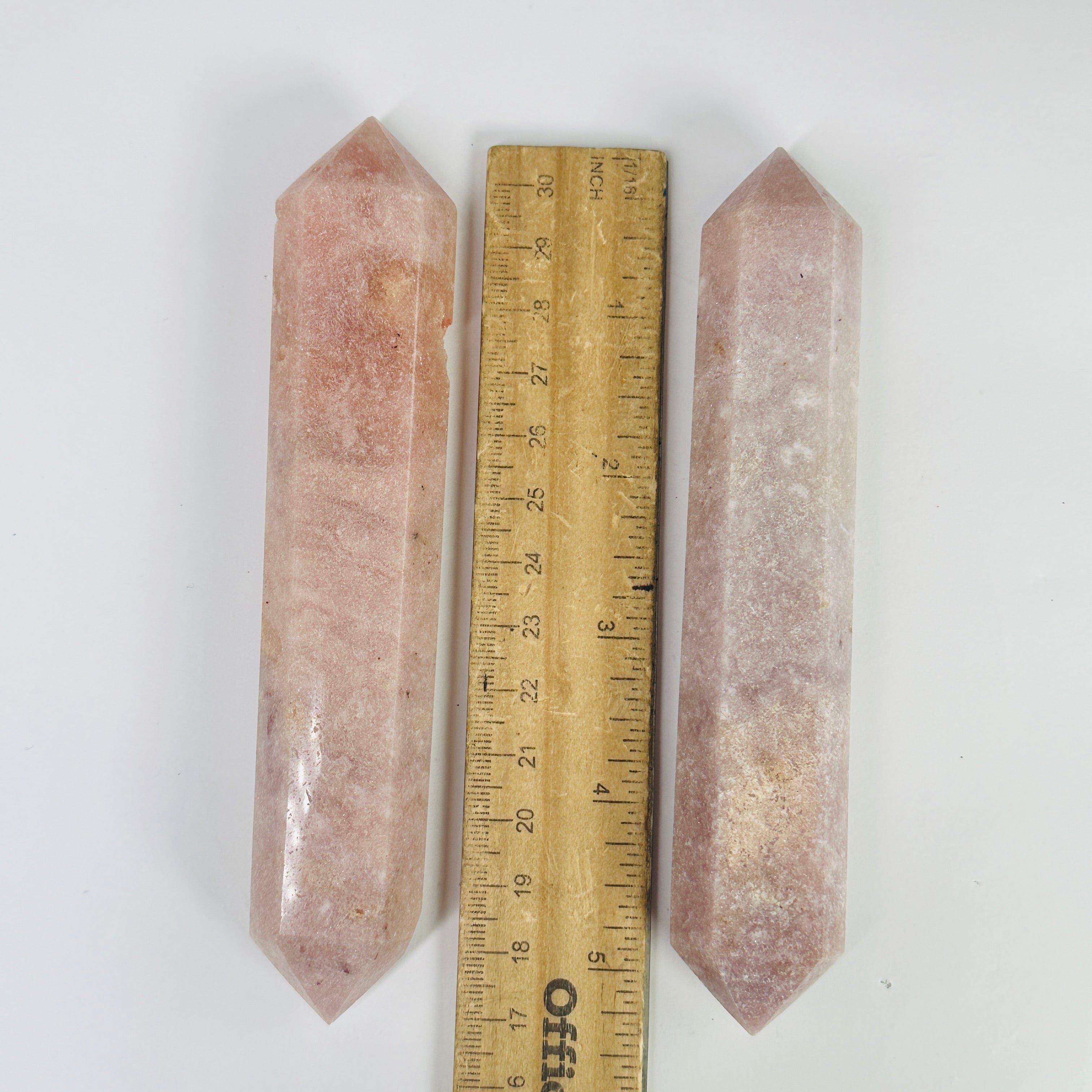 Pink Amethyst Crystal Two Point Wand YOU CHOOSE