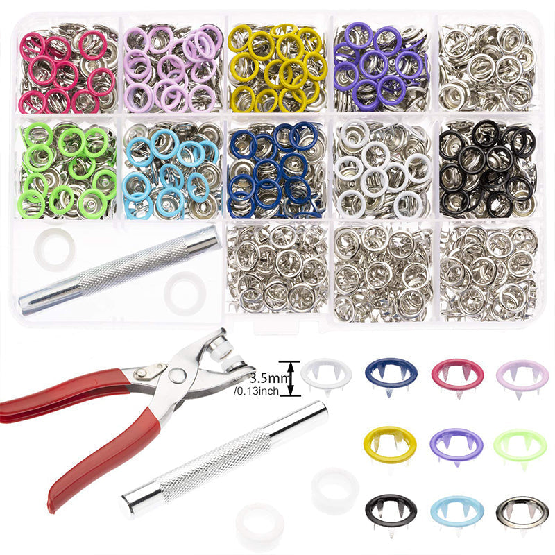 Metal Snaps Buttons Kit