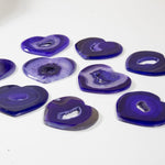 Purple Druzy Agates Heart Shaped (HRTS-S1-B23)