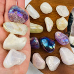 Angel Aura Quartz Tumbled Stones - Titanium Treated - YOU CHOOSE