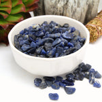 Blue Sodalite Tumbled Small Gemstones - 1 lb Bag Polished Stones