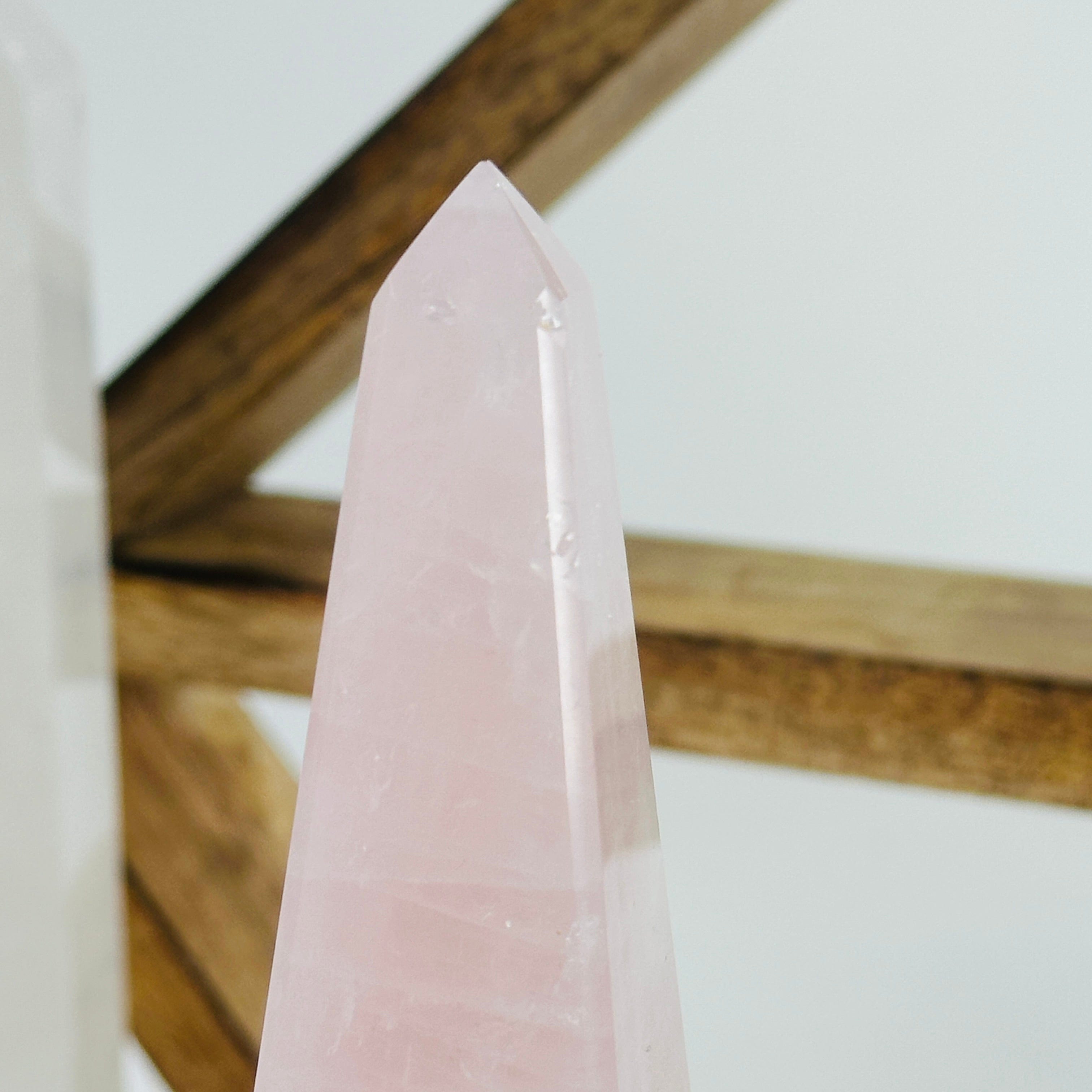 Large Rose Quartz Polished Crystal Tower Obelisk AS IS YOU CHOOSE