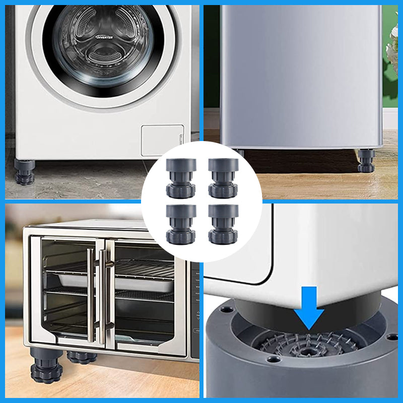 4 Pcs Adjustable Height Washing Machine Support