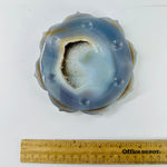 Agate Coaster - Carved Polished Crystal Flower Coaster