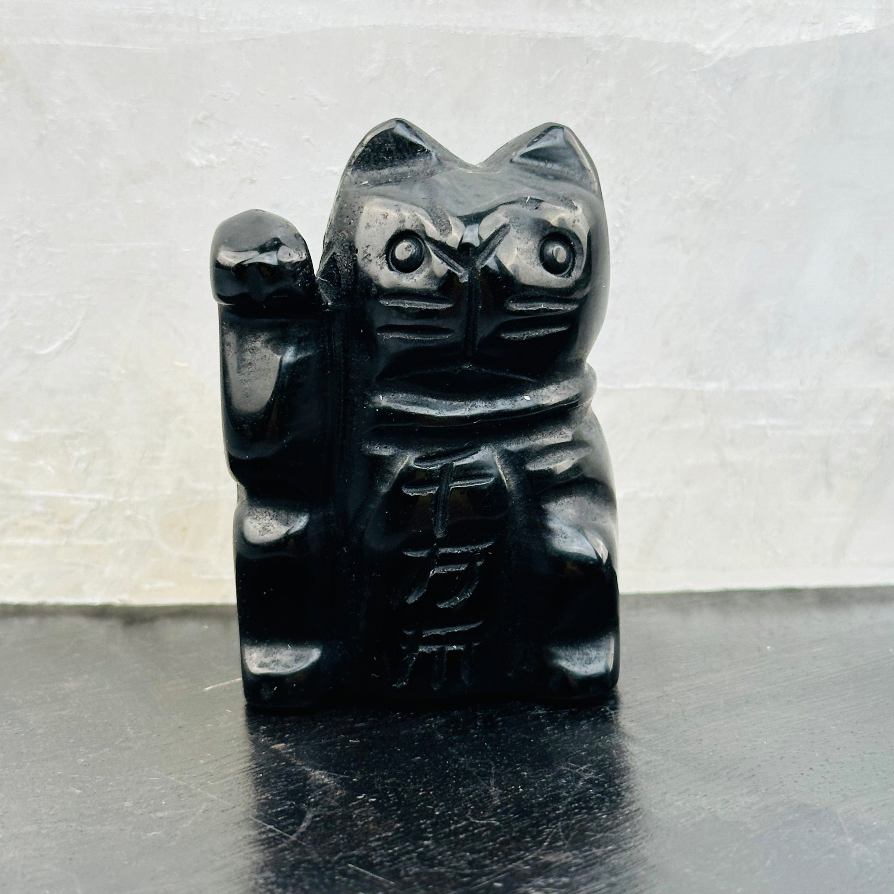 Lucky Crystal Cats - Carved Stone - You Select the Gemstone -