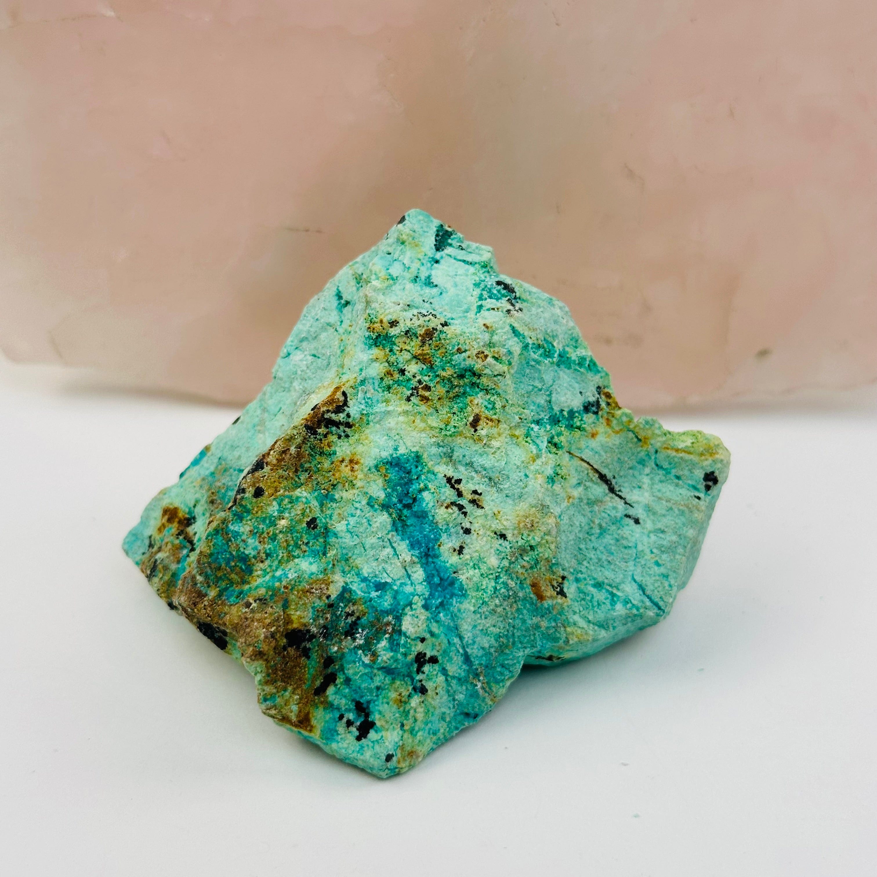 AAA Quality Rough Turquoise with Chrysocolla Crystal - Rare Find!