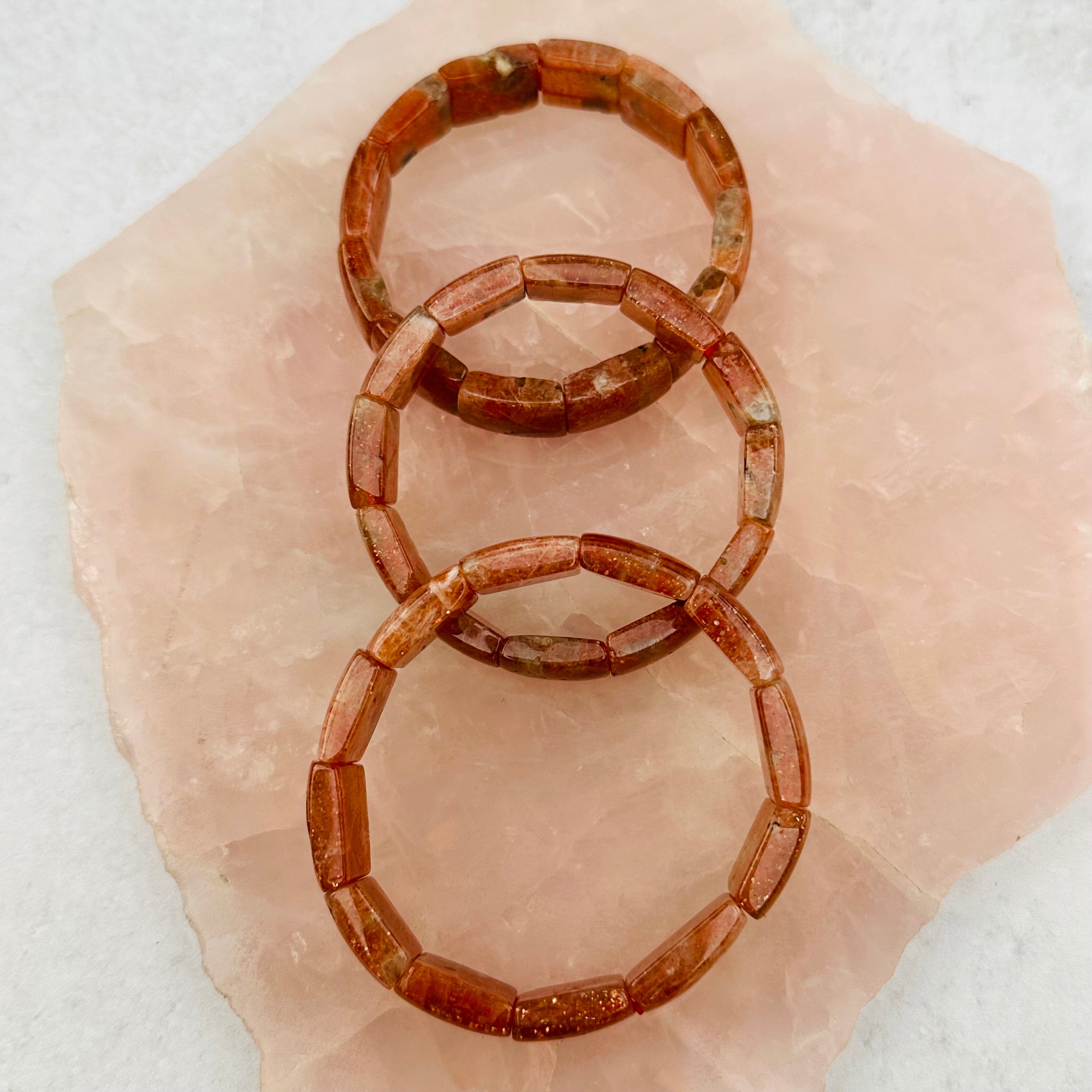 Golden Sunstone Crystal Bracelets