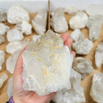 1 FLAT BOX of Natural Crystal Quartz Free Form Clusters - You Choose -