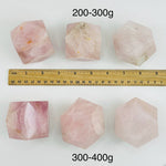 Rose Quartz Geometric Shape - By Weight -