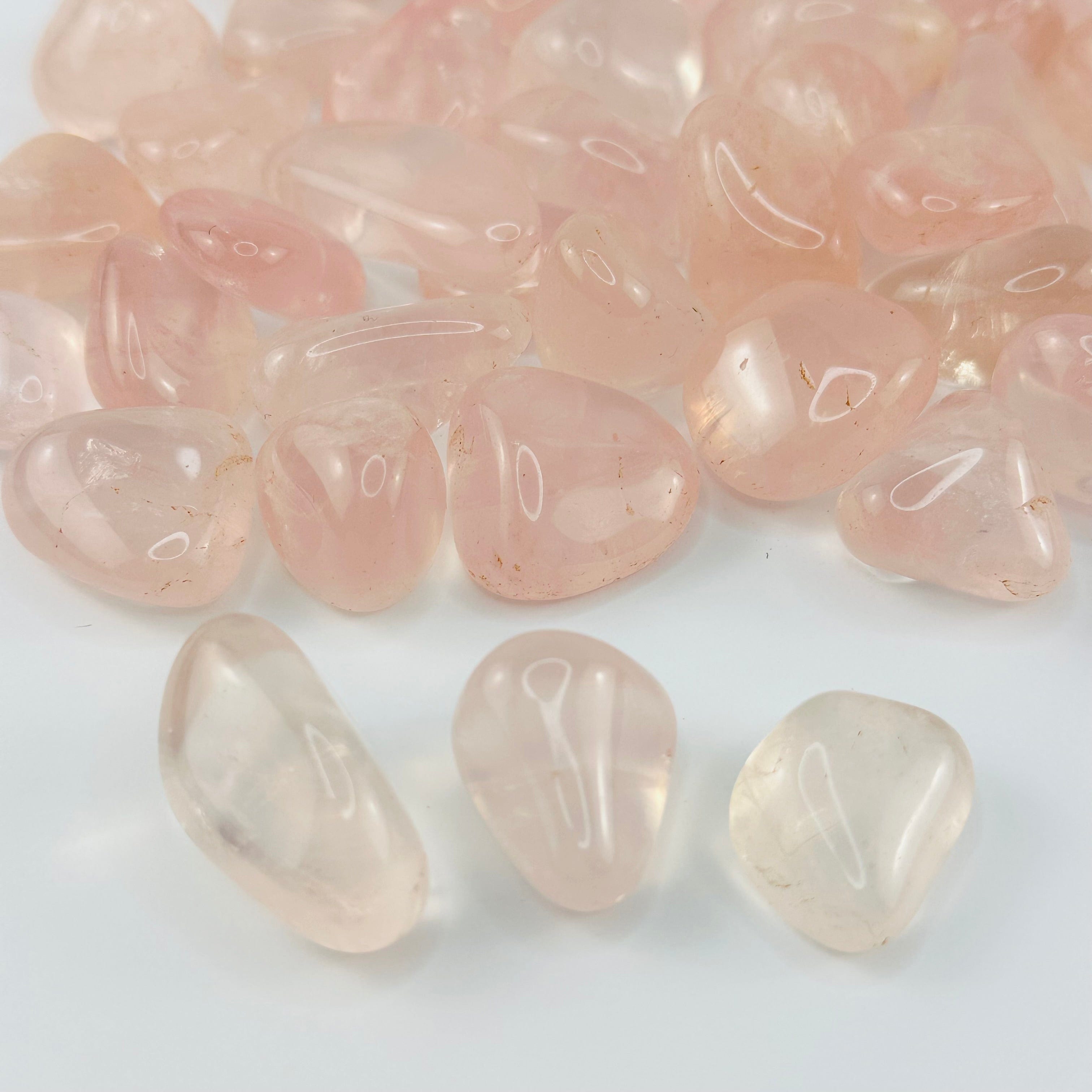 Rose Quartz Extra Quality Tumbled Stone - 1 pound bag -