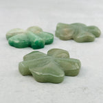 Green Aventurine Carved Gemstone Clovers Lucky