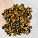 1 lb Bag Tiger Eye Crystal Small Tumbled Stones