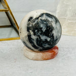 Fire Quartz Crystal Sphere Stand - Mini Dish