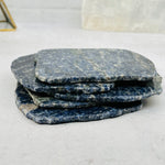 4 pcs Sodalite Free Form Stone Coaster - Crystal Coasters - Set of 4