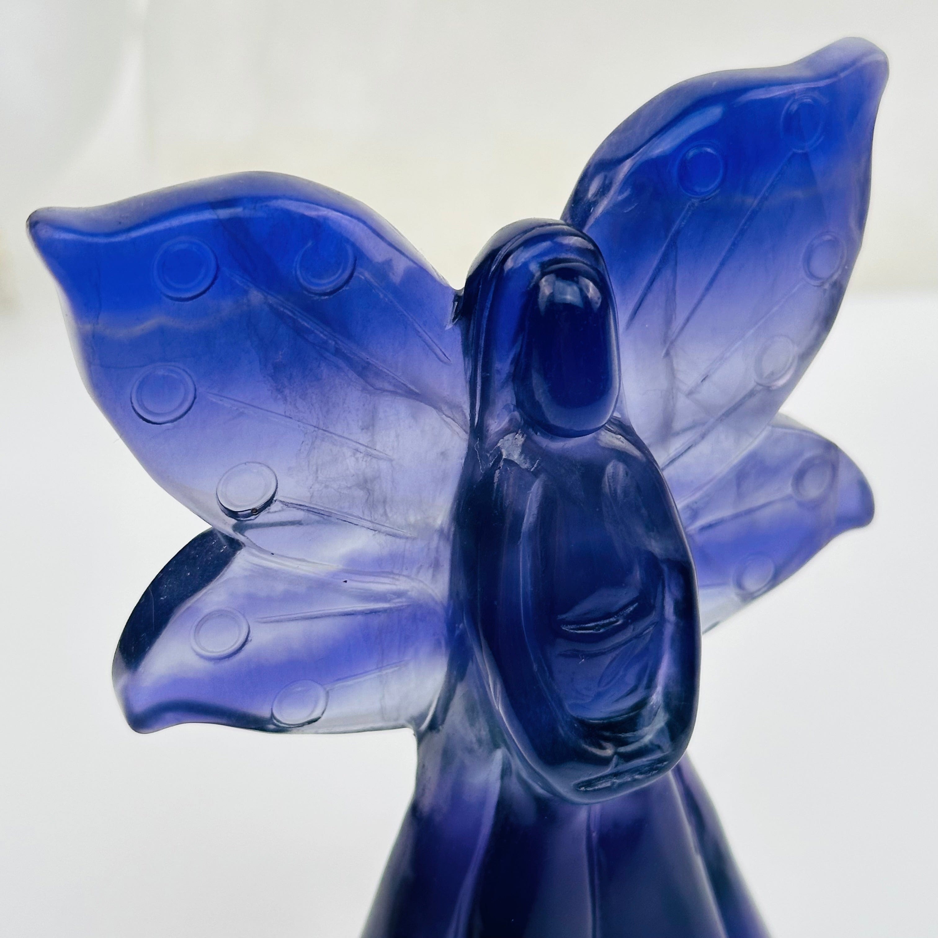 Carved Crystal Angel - You Select the Stone - Limited Stock Item