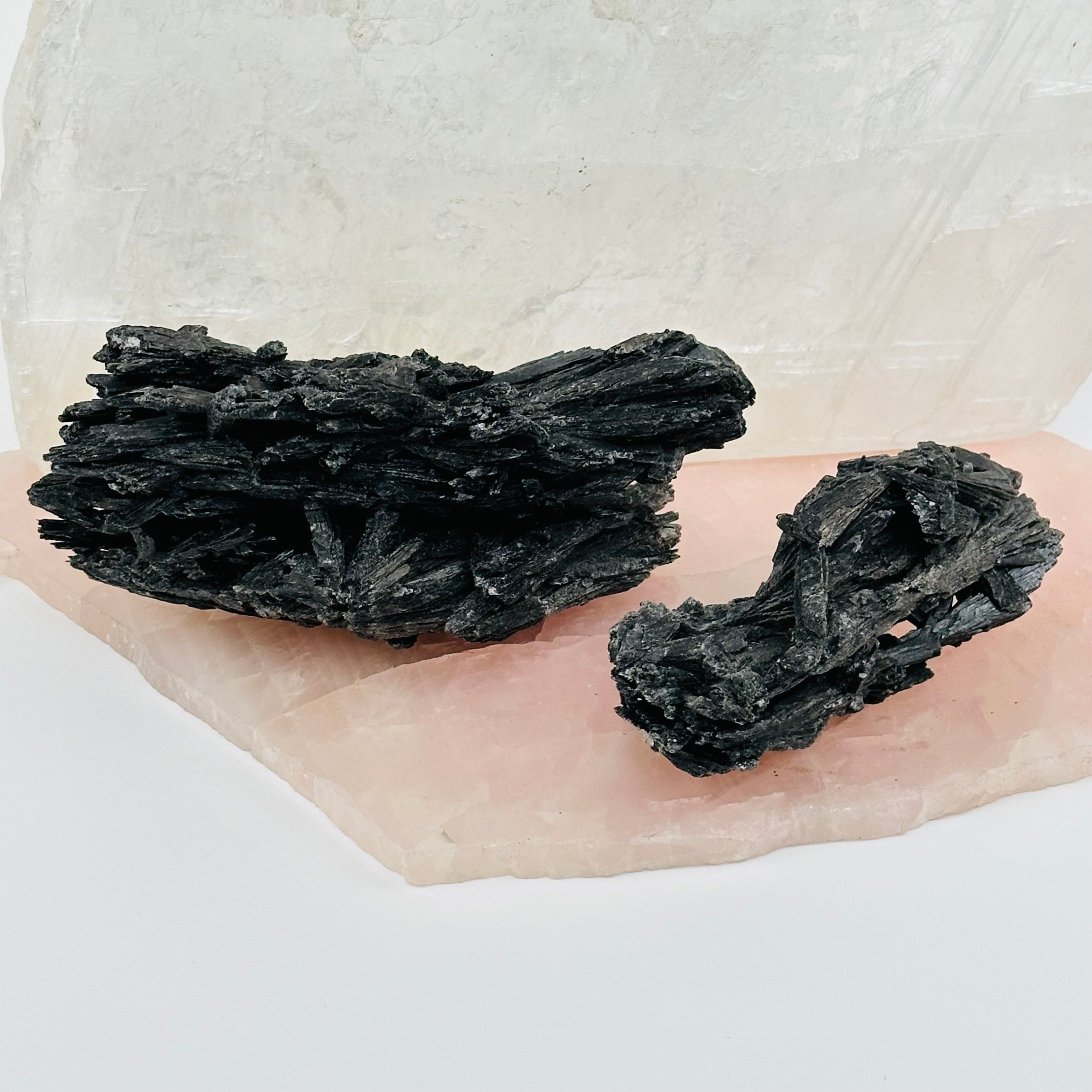 Black Kyanite Crystal Cluster