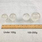 Clear Quartz Crystal Polished Spheres - By Weight