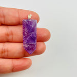 Amethyst Crystal Polished Point Pendant Charm