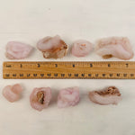 Chalcedony Rosettes - Pink Chalcedony Crystals