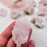 Chalcedony Rosettes - Pink Chalcedony Crystals