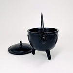 Cauldron with Triple Moon accent -- Christmas Decor