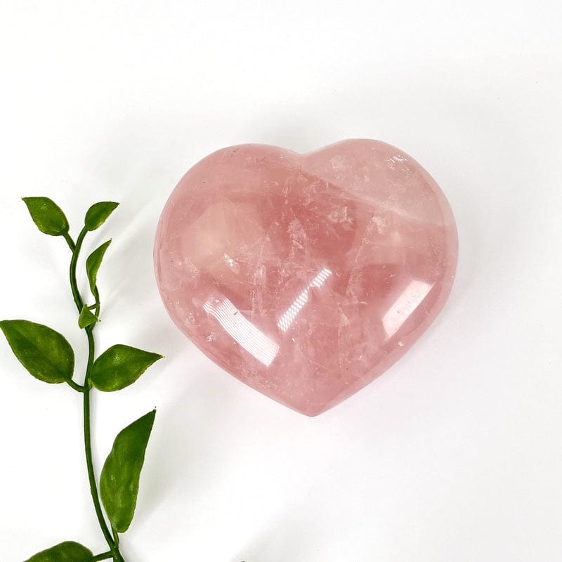 Rose Quartz Puff Polished Crystal Hearts - By Weight Spiritual Gift