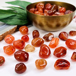 1 lb Bag Carnelian Small Tumbled Stones Choose 1,3,5 Bags (TS-10)